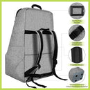 Padded Car Seat Travel Bag for Airplane, Heavy Duty Backpack for Air Travel, Water-Resistant Carrier with Shoulder Strap, Fits Most Car Seats (Grey) by TinyTreasures Baby Boutique