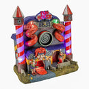 Carnival Funhouse Clown Theme Spooky Halloween Village Multi-Color LED Lights, Motion and Music 9.25" x 5.75" x 9.5" by CozyNest Decor