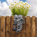 Dragon Statue Solar Lantern for Garden Décor, Dragons Figurine Night Light, 10”Outdoor Decorative Lamp, Mountable on Trees/Walls/Fences. Birthday/Housewarming Gifts for Dragon Fans by GreenHaven Gardens