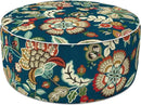LVTXIII Inflatable Stool Ottoman Footrest with Handle, All Weather Foot Rest, Indoor or Outdoor Use for Home Patio Garden and Camping, D21 x H9, Peacock Blue by CozyNest Decor