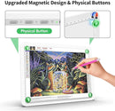 Up To 9000Lux Super Bright A4 Light Pad With Bag,Rechargeable light box with 4000mAH Lithium Battery for Cricut Weeding Vinyl Tool,Magnet light box for tracing,Diamond Painting,Sketching,Tattoo(White) by TinyTreasures Baby Boutique