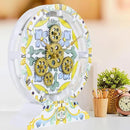 The Gears Clock Wall Clock Italy Collection with Moving Gears (Minori, 10 inch Round) by CozyNest Decor
