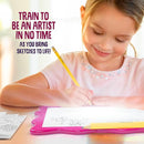 Dan&Darci Light Up Tracing Pad for Kids - Arts & Crafts Writing Drawing Tracer Board, Craft Kit for Girls & Boys Ages 6-12 - Birthday Toys Gifts Ideas for Girl or Boy 6+ Year Old Gift Toy - 6 7 8 9 10 by TinyTreasures Baby Boutique