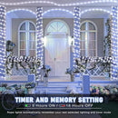 Rope Lights for Outside, 66FT 200 LED Christmas String Lights with Waterproof 8 Modes, Flexible and Connectable Plug in Fairy Light for Outdoor Indoor Patio Pool Garden Party Holiday Decor, White by GreenHaven Gardens