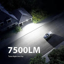 Onforu 75W LED Motion Sensor Outdoor Lights, Dusk to Dawn Flood Light Outdoor Motion Sensor, Hardwired Security Lights Floodlights Outside 7500LM 6500K Daylight IP65 Waterproof (White) by GreenHaven Gardens