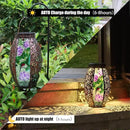 Outdoor Solar Lantern-Waterproof Hummingbird Hanging Metal Decorative Lights for Patio Table Garden Pathway Yard with Super Bright Warm White LED, Large Solar Panels, Auto On/Off by GreenHaven Gardens