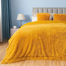 GONAAP Fuzzy Faux Fur Throw Blanket Queen Size Mustard Yellow Super Soft Cozy Plush Fuzzy Shaggy Blanket for Couch Sofa Bed (Mustard Yellow, Queen(90"x90")) by CozyNest Decor