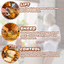LOPE & NG Meat Handler Shredder Claws Set Of 2 - Wood Stainless Steel BBQ Pulled Pork Paws For Shredding Handing Carving Food by GreenHaven Gardens