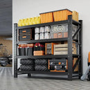 Yizosh 48" W Metal Garage Storage Shelves,Heavy Duty Adjustable Steel Organization Shelving,Utility Rack Shelf,48" W x 24" D x 69" H for Basement,Warehouse,Industrial by GreenHaven Gardens