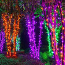 DAZZLE BRIGHT Halloween 300 LED String Lights, 100FT Connectable String Lights with 8 Lighting Modes, Halloween Decorations for Party Carnival Supplies, Indoor Outdoor Yard Garden Decor (Orange) by CozyNest Decor