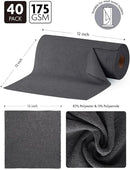 Fantasticlean Microfiber Cleaning Cloth Roll -40 Pack, Tear Away Microfiber Towels, 12" x 12", Reusable, Washable, Scratch Free, Ultra Absorbent Dish Rags for Car, Home, Garage or Shop (DimGrey) by CozyNest Decor