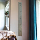 Wooden Growth Chart – Kids Height Chart, Wall Measurement for Kids, Height Chart for Wall, Growth Ruler for Children – “Love Grows Here” Gray (63" x 6.7") by TinyTreasures Baby Boutique