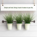 8PCS 17.3" Fake Plants Artificial Wheat Grass Greenery Plastic Plants Fake Grass Artificial Plants for Outdoor Decor Artificial Flower with Greenery Stems for Indoor Home Decoration by CozyNest Decor