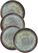 Ceramic Dinner Plates Dish Set,Set of 4,for Lunch snacks -Microwave Oven & Dishwasher Safe,Scratch Resistant,Dinnerware Kitchen Porcelain Serving Dishes 10 Inch Round by CozyNest Decor