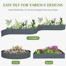 Metal Garden Edging Border, Corrugated Steel Landscaping, DIY for Lawn (Black, 10 Inch x 20FT) by GreenHaven Gardens