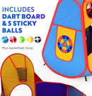 Playz 5pc Kids' Play Tents & Tunnels - Ball Pit for Toddlers, Basketball Hoop, Crawling Tubes, Pop-Up Playhouses, Baby Obstacle Course for Indoor or Outdoor Use by TinyTreasures Baby Boutique