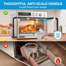 Midea Flexify French Door Toaster Oven Air Fryer Combo, 26.4 QT, Extra Large Air Fryer Countertop Oven 10-in-1 Combo, 25% Faster Cooking and 90% Less Oil, Stainless Steel by CozyNest Decor