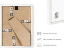 HAUS AND HUES White Oak Wood Gallery Wall Tabletop Frames Made with Real American Oak and Shatter-free Plexiglass - Set of 6 (Four 4x6, Two 5x7, Framed White) by CozyNest Decor