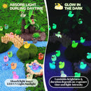 200PCS Mini Resin Animals Cute Tiny Ducks Glow in Dark,Miniature Duck Figures to Hide,Little Animal Toys Small Figurines Bulk for Topper Desk Garden Dollhouse Landscape Ornaments DIY Crafts & Decor by GreenHaven Gardens