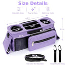 Accmor Universal Stroller Organizer with Insulated Cup Holder Detachable Phone Bag and Shoulder Strap,Stroller Bag Caddy Organizer Fits for Uppababy, Baby Jogger, Britax Strollers by TinyTreasures Baby Boutique