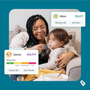 Kinsa Smart,Fever, Digital Medical Baby, Kid and Adult Termometro - Accurate, Fast, FDA Cleared Thermometer for Oral, Armpit or Rectal Temperature Reading - QuickCare by TinyTreasures Baby Boutique