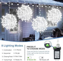 Christmas String Lights Outdoors,4 Pack 15.74" Sphere Lights,Ball Tree Garden Globe Lights for Home, Party, Christmas, Porch Patio,Wedding, Garden,Tree Decoration with Plug by GreenHaven Gardens