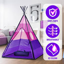 USA Toyz Happy Hut Teepee Tent for Kids - Indoor Pop Up Teepee Kids Playhouse Tents for Boys, Girls, Toddlers with Portable Storage Bag (Pink) by TinyTreasures Baby Boutique