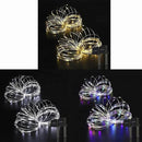 2 Pack 33ft 100 LED Solar Fairy String Lights(Warm White+Cool White+Multicolor) by GreenHaven Gardens