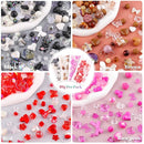 Assorted 180-240PCS Acrylic Beads for Bracelet Making, Bow Butterfly Candy Heart Gummy Bear Kawaii Aesthetic Bracelet Charms,Cute Beads for Jewelry Making DIY Necklace Keychain Phone Charm by TinyTreasures Baby Boutique