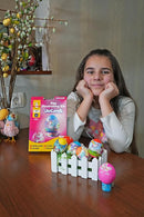 METMA 1999 Egg Decorating Kit Unicorns - Complete Decorative Eggs Set with Liquid Dyes, Stickers, Egg Spinner, and More - Fun Easter Egg Dye Kit Arts and Crafts for Kids by TinyTreasures Baby Boutique