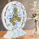 The Gears Clock Wall Clock Italy Collection with Moving Gears (Ravello, 10 inch Round) by CozyNest Decor