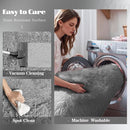 2x6 Runner Rug for Bedroom: Fluffy Shag Soft Washable Rugs Small Fuzzy Plush Indoor Carpet for Hallway Bedside Dorm Kids Girls Boys Room (Grey, 2'x6') by TinyTreasures Baby Boutique