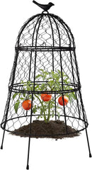 Pack of 10 Heavy-Duty Chicken Wire Plant Cloches – Rustproof Garden Protectors and Plant Cages for Vegetables and Flowers – Safeguard Plants from Deer and Critters – 20” x 12” by GreenHaven Gardens