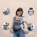 Boba Air Ultra-Lightweight Baby Carrier and Toddler Backpack - Baby Hiking Carrier 3 Months (15-45lbs) - Toddler Backpack and Baby Carrier (Grey) by TinyTreasures Baby Boutique