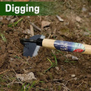 Garden Weeding Sickle/Hand Hoe, Gardening Cutting Grass Sickle, Japanese Sickle Style Hand Weeder Tool with Thick Blade&Wooden Handle by GreenHaven Gardens