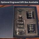 Gifts Inscribed Custom Text Whiskey Decanter & Glasses Set of 2 – Engraved Glass Cups Drinking Glasses Set of 2 – Personalized Whiskey Glasses Drinking Set – Customized Whisky Glassware Gift for Him by CozyNest Decor