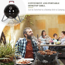 Sophia & William 18-Inch Vertical Charcoal Smokers BBQ Grills with Porcelain-Enameled Smoking Chamber & 2-Layer Smoking Shelves, Outdoor Smokers & Tabletop Grill Combo for Barbecue Camping(Black) by GreenHaven Gardens