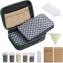 Seed Storage Box, Portable Seed Saving Box, Sturdy Seed Organizer Kit Seed Envelopes Funnel Label, Seed Container for Flower Plants Vegetable Seed, L-120 Slots by GreenHaven Gardens