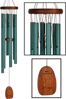 Woodstock Wind Chimes for Outside, Garden, Patio, Porch and Outdoor Decor (32") Pachelbel Canon Chime Green Wind Chime Gifts (PCCG) by CozyNest Decor