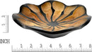 AeraVida 8-Inch Handmade Mango Wood Lotus Blossom Plate Tray | Decorative Carved Wooden Bowl for Tabletop, Entryway or Kitchen | Rustic Boho Accent Dish for Home Décor or Gifting by CozyNest Decor