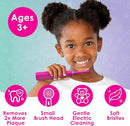 Brusheez Kids’ Electric Toothbrush Set - Safe & Effective for Ages 3+ - Parent Tested & Approved with Gentle Bristles, 2 Brush Heads, Rinse Cup, 2-Minute Timer, & Storage Base (Prancy The Pony) by TinyTreasures Baby Boutique
