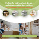 SKYLA HOMES Magnetic Cabinet Locks Baby Proofing Child Safety - The Safest Quickest and Easiest Multi-Purpose 3M Adhesive Child Proof Latches, No Screws or Tools Needed (20 Pack) by TinyTreasures Baby Boutique
