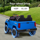 24V 10Ah Ride on Toy for Big Kids, 4WD 2 Seater Electric SUV Kids Car to Drive w/Remote Control, 4x200W Motors - Blue by TinyTreasures Baby Boutique