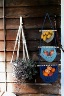 Hanging Fruit Basket, 3 Tier Cotton Macrame Produce Basket for Kitchen, Indoor Planter Hangers. by CozyNest Decor