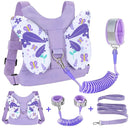 Accmor Toddler Harness Leash, 3 in 1 Cute Butterfly Kids Leash + Anti Lost Wrist Link for Outdoor Travel, Adorable Child Walking Harness Wristband Assistant Mini Strap Belt Protector for Baby Girls by TinyTreasures Baby Boutique