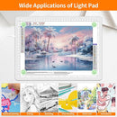 Elice Magnetic A4 Light Board for Diamond Painting, Ultra-Thin Tracing LED Light Box with Side Buttons, Super Bright Diamond Art Light Pad, Light Table for Drawing, Sketching, Weeding Vinyl - White by TinyTreasures Baby Boutique