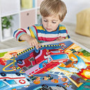 Jumbo Floor Puzzle for Kids,Fire Rescue Jigsaw Large Puzzles,48 Piece Firefighter Fireman Fire Truck Puzzle for Toddler Ages 3-5,Children Learning Preschool Educational Toys,Gift for 4-8 Years Old by TinyTreasures Baby Boutique