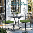 Codi Outdoor Seat Cushions for Patio Furniture 22x22 Inch, Waterproof Chair Cushion with Handles & Adjustable Straps, Fade Resistant - Set of 2, Green by GreenHaven Gardens