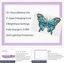 iVyne Rechargeable A4 Light Pad for Diamond Painting & Art Projects – LED Light Board with Diamond Art Accessories – Ultra-Thin & Portable Diamond Dot Light Board, Perfect for Artists - Purple by TinyTreasures Baby Boutique