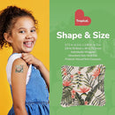 BioSwiss Bandages, Assorted Size Tropical Print Self Adhesive Bandage, Latex Free Sterile Wound Care, First Aid Kit Supplies for Kids and Adults, 60 Count by TinyTreasures Baby Boutique